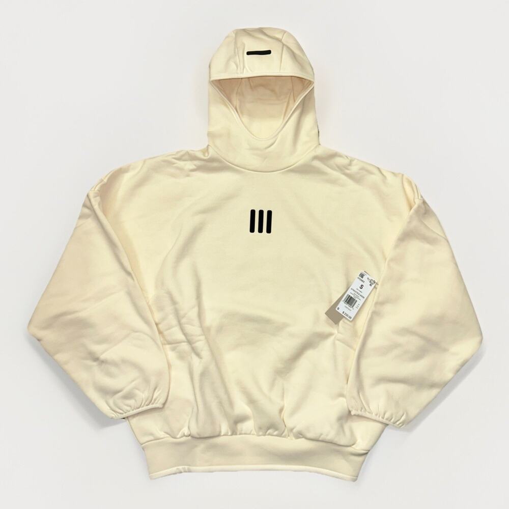 Adidas x Fear of God Cream White Heavyweight Hoodie- Size Small